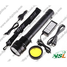 HID Flashlight 24W/35W/50W/65W/75W/85W with Rechargeable Battery